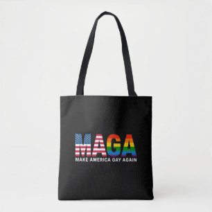 Bolsa Tote Torne a América Gay Novamente Orgulho Gay 2025 LGB