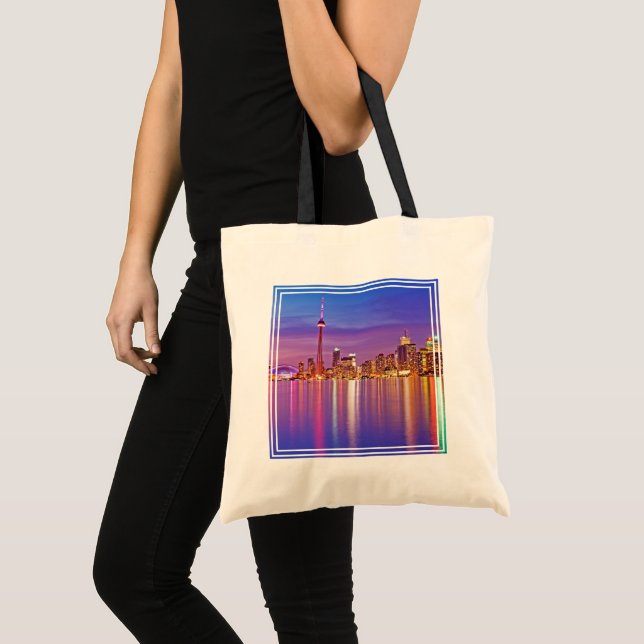 Bolsa Tote Toronto Skyline em Dusk (Frente (produto))