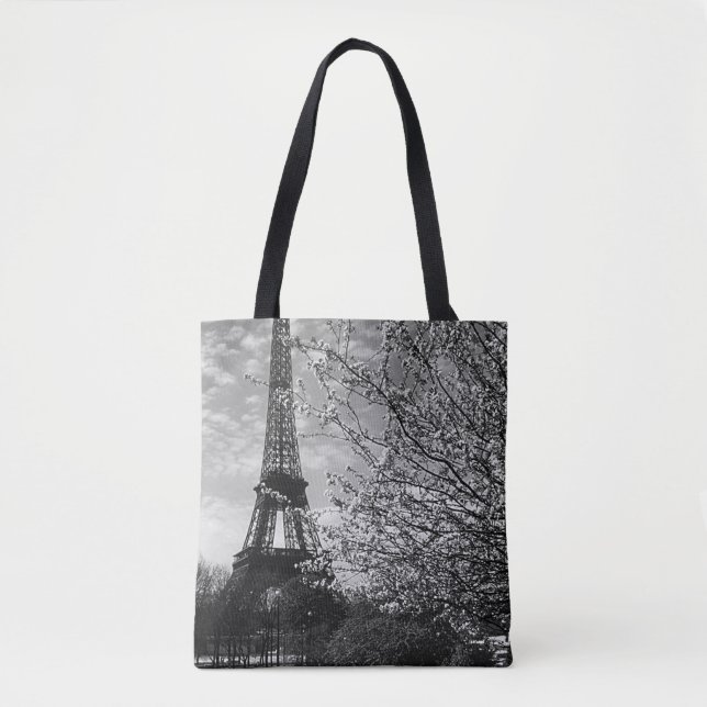 Bolsa Tote Torre Eiffel de Paris Vintage (Frente)