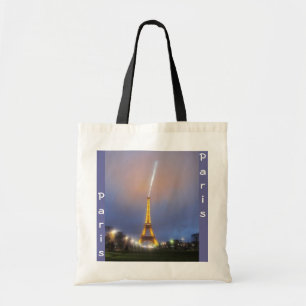 Bolsa Tote Torre Eiffel Em Dusk