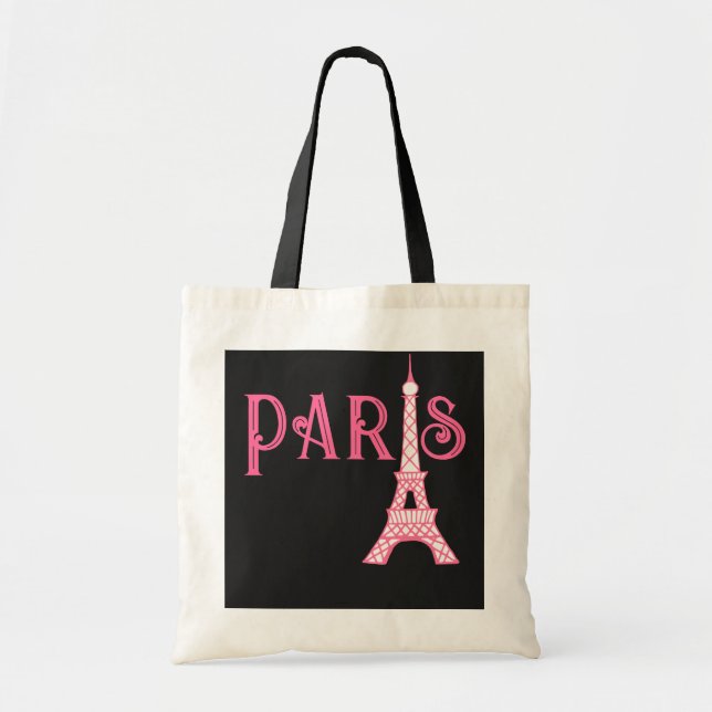 Bolsa Tote Torre Eiffel Francesa de Paris (Frente)