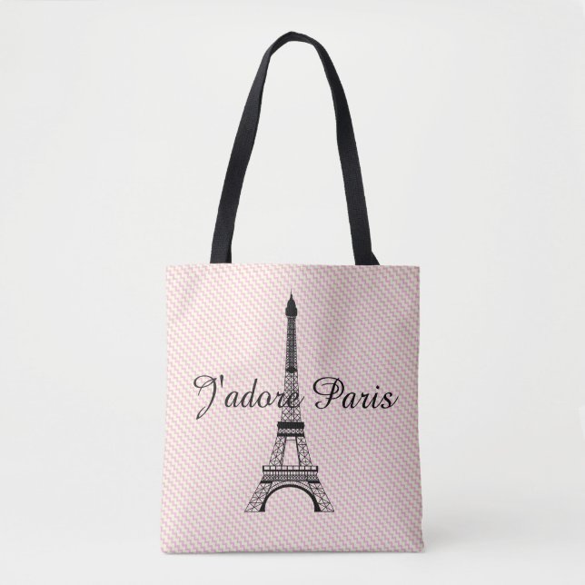 Bolsa Tote Torre Eiffel J'adore Paris (Frente)