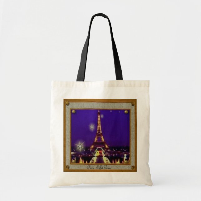 Bolsa Tote Torre Eiffel moldada (Frente)