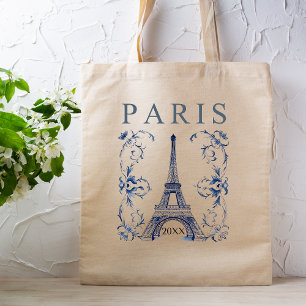 Bolsa Tote Torre Eiffel Paris Azul Delft