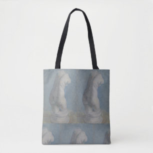 Bolsa Tote Torso de Gesso de Van Gogh - Arte Clássica Azul