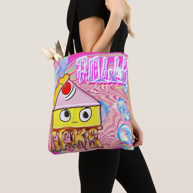Bolsa Tote tortina de bolo (Close Up)