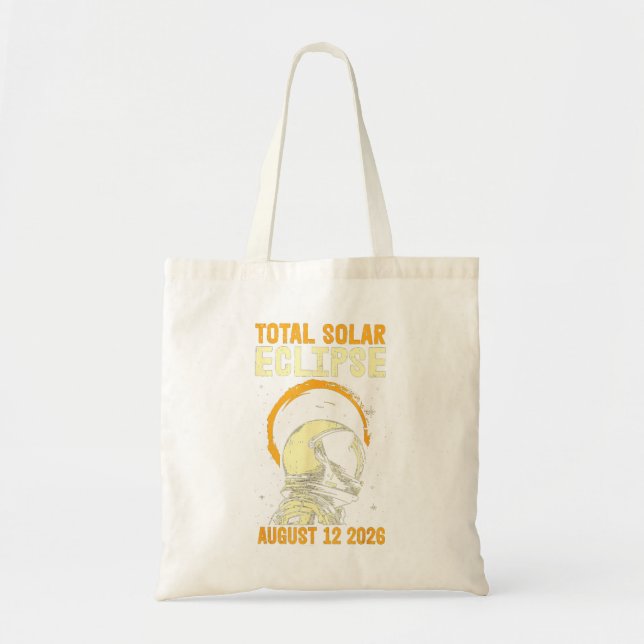 Bolsa Tote Total Solar Eclipse August 12 2026 Art (Frente)