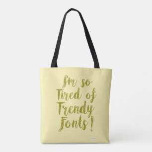 Bolsa Tote Totalmente Tendência e Cansado