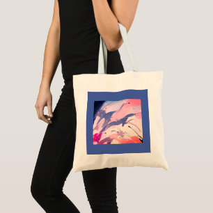 Bolsa Tote Tote Bag, brilhante, alegre
