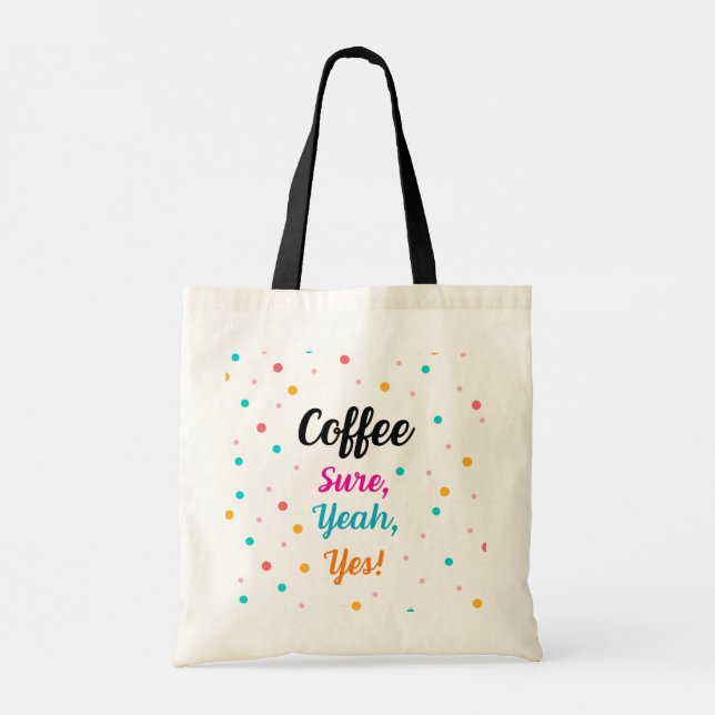 Bolsa Tote Tote Bag "Café - Claro, Sim, Sim!" (Verso)