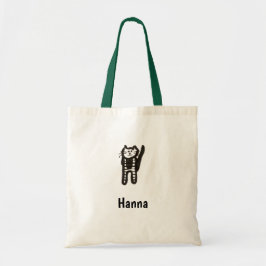 Bolsa Tote Tote Bag - Cat Letter H com o nome
