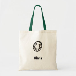 Bolsa Tote Tote Bag - Cat Letter O com o nome