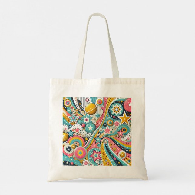 Bolsa Tote Tote Bag "Celestial Whimsy" (Verso)