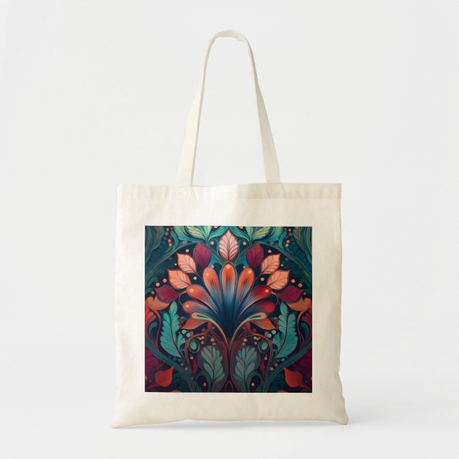 Bolsa Tote Tote Bag com Art Nouveau design. (Frente)