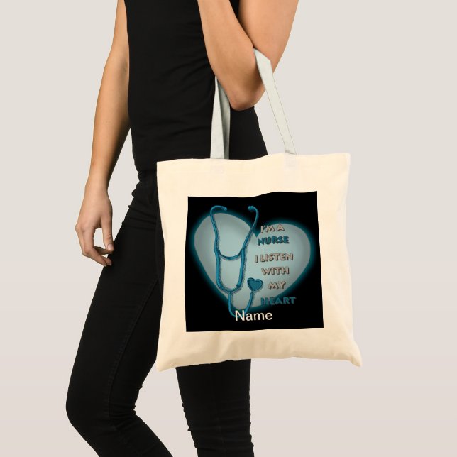 Bolsa Tote Tote Bag da Enfermeira Azul (Frente (produto))