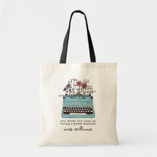 Bolsa Tote Tote Bag de Apreciação de Professores Florais