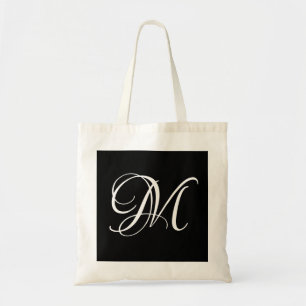 Bolsa Tote Tote Bag de Casamento Monograma Moderno Minimalist