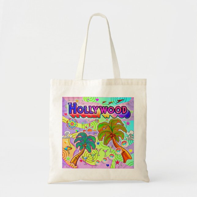 Bolsa Tote Tote Bag de Destino de Férias de Hollywood (Frente)