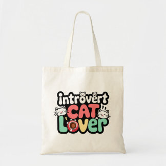 Bolsa Tote Tote Bag de Lover do Cat Introduvertido