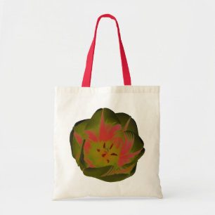 Bolsa Tote Tote Bag de Orçamento da Tulipa Vermelha Gótica