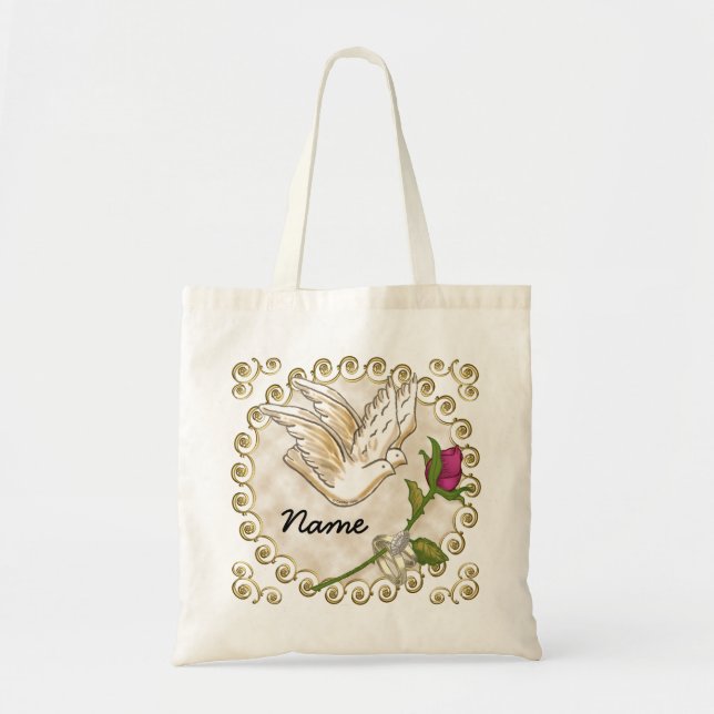 Bolsa Tote Tote Bag de rosa (Frente)