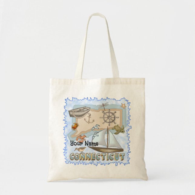Bolsa Tote Tote Bag do Connecticut (Frente)