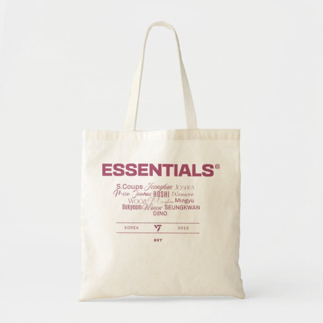 Bolsa Tote Tote Bag ESSENTIALS carat edition - Kpop fanmade (Frente)