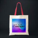 Bolsa Tote Tote Bag exclusivo - Comemorar a individualidade c<br><div class="desc">Afaste-se da multidão com este saco de tote que chama a atenção apresentando um design ousado e colorido. A mensagem "você é único" é um lembrete para abraçar sua individualidade e se expressar com confiança. Feito com materiais de alta qualidade, este saco é perfeito para uso diário, compro ou como...</div>