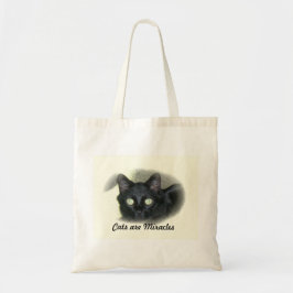 Bolsa Tote Tote Bag - Gato em Quadro Oval