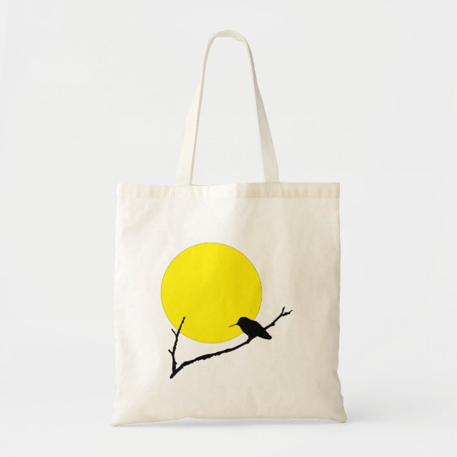 Bolsa Tote Tote Bag - Hummingbird na Ramificação (Frente)