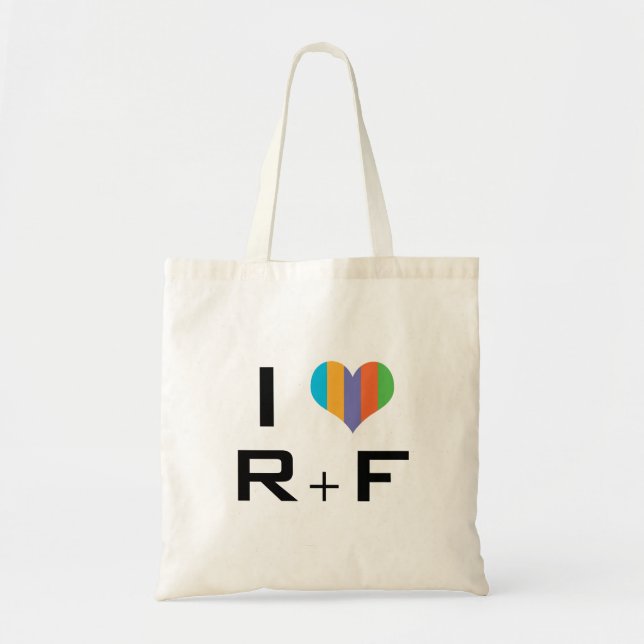 Bolsa Tote tote bag I love R + F (Frente)