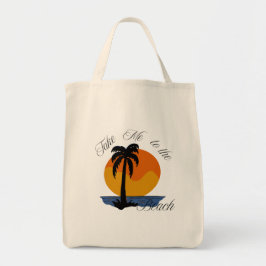 Bolsa Tote Tote Bag - Leve-me à praia