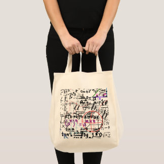Bolsa Tote Tote Bag matemática com padrão design