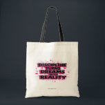 Bolsa Tote Tote Bag Motivacional - Disciplina Transforma Sonh<br><div class="desc">Elevem a vossa rotina diária com a nossa mochila motivacional com a inspiradora frase "Disciplina Transforma Sonhos em Realidade". Feito de tecido durável, este bolsa é perfeito para livros de carregando, mercearias ou essenciais de ginástica, enquanto o mantém motivado para qualquer lugar. Quer você esteja na academia, na escola, ou...</div>