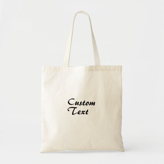 Bolsa Tote Tote Bag Personalizada com Nome e Texto (Frente)