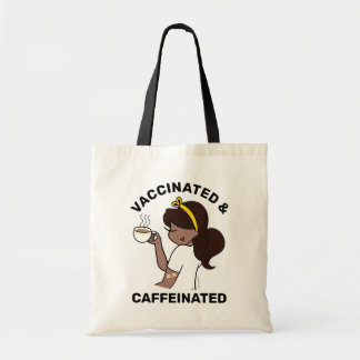 Bolsa Tote Tote Bag Personalizado Cafeinado e Vacinado