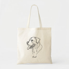 Bolsa Tote Tote Bag Personalizável do Rottweiler