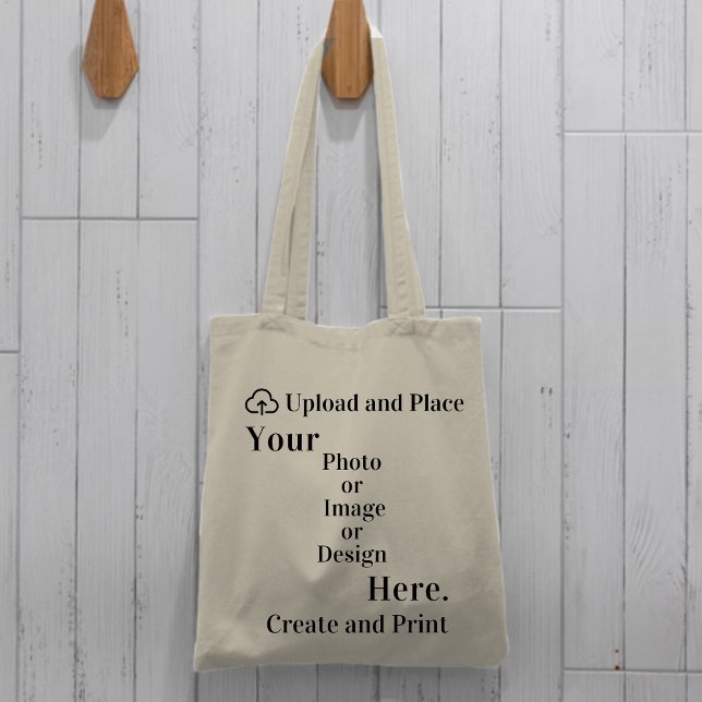 Bolsa Tote Tote Bag Seu Design ou Carregamento de Fotografias (Tote Bag Your Design or Photo Upload)