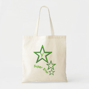 Bolsa Tote Tote Bag - Super Estrela em Verde