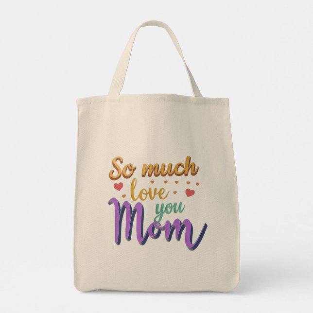 Bolsa Tote Tote Bag, tanto te amo mãe (Verso)