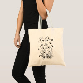 Bolsa Tote Tote Bag - Vovó Flores Selvagens Dragonfly