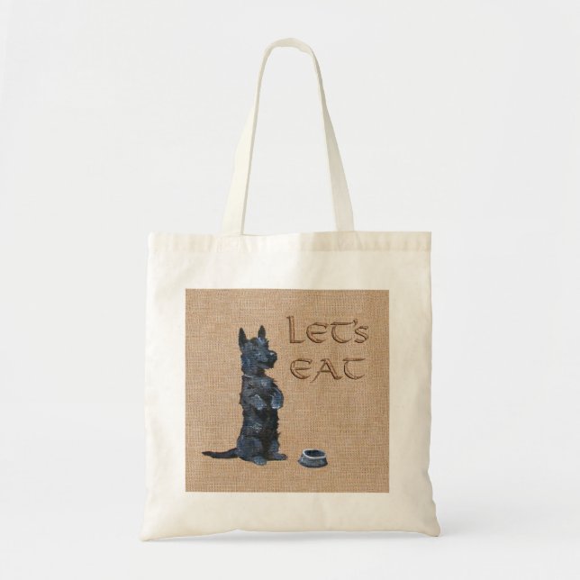 Bolsa Tote Tote de Halloween do Terrier Escocês (Frente)