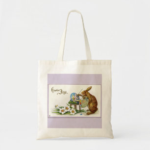 Bolsa Tote Tote de Lavanda do Coelho da Páscoa