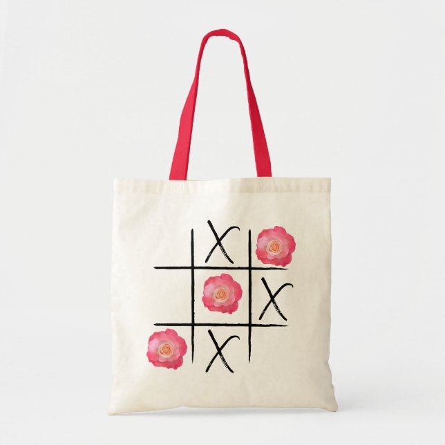Bolsa Tote Tote Tic-Tac-Rosa (Frente)
