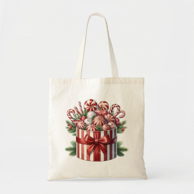 Bolsa Tote Tote Tote de delito de hortelã-pimenta (Frente)