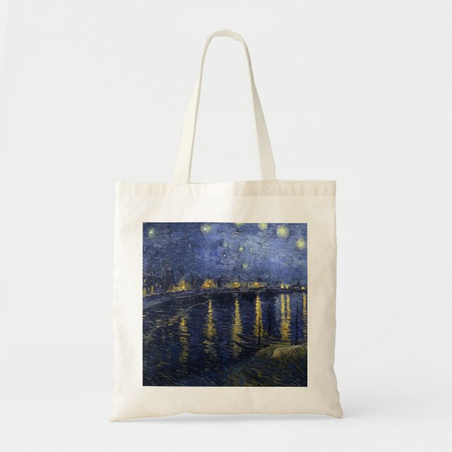 Bolsa Tote ToteArt: Noite de Van Gogh "TheStarry sobre o (Frente)
