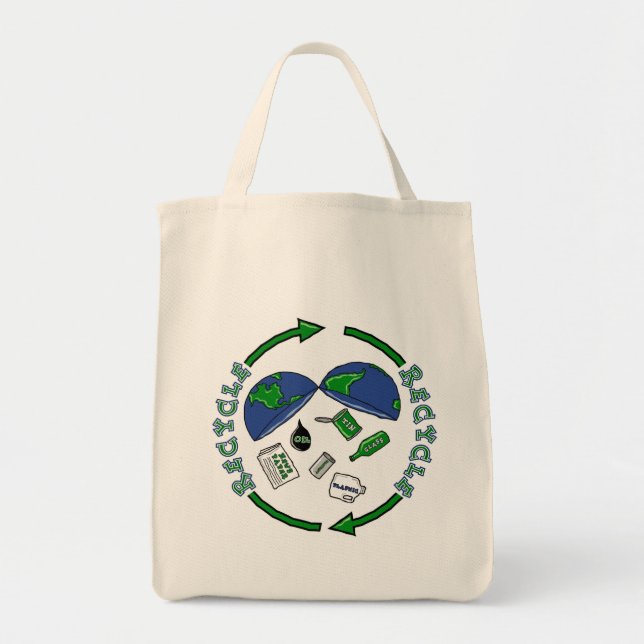 Bolsa Tote Totebag do reciclar (Frente)