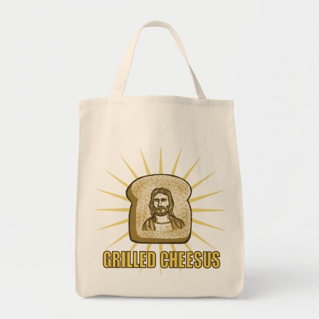 Bolsa Tote Totebag grelhado das canvas de Cheesus (Frente)