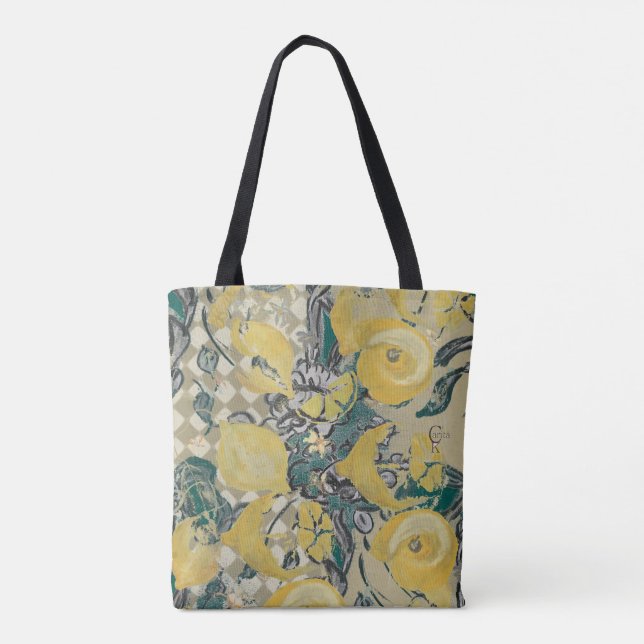 Bolsa Tote Totebag Shoppingväska Citron (Verso)