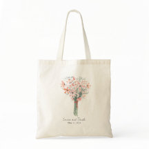 Totebag Simples de Festa de casamento de Buquê Flo